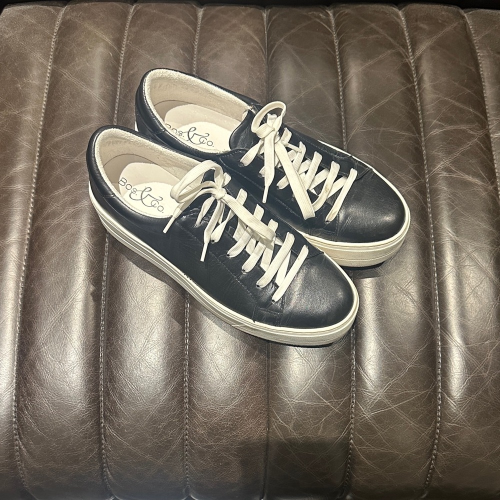 Bos. & Co. Black and White Casual Sneakers